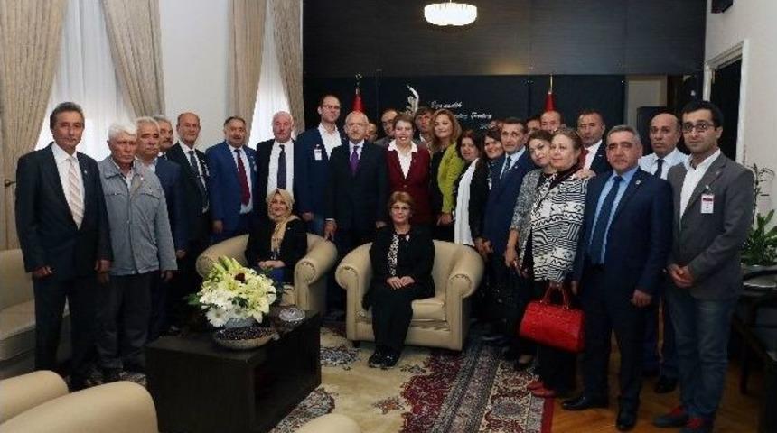 Chp K&uuml;tahya İl Başkanlığı Heyetinden Kılı&ccedil;daroğlu&rsquo;na Ziyaret