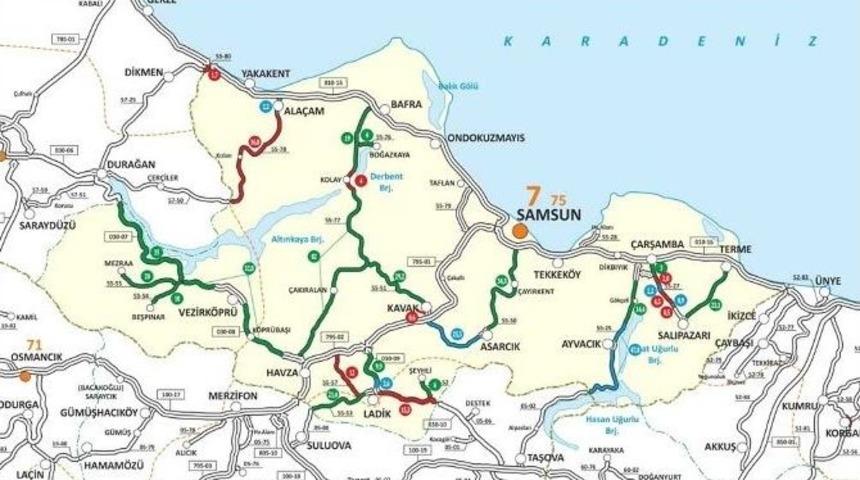 Karayolları&rsquo;ndan Samsun&rsquo;a 72 Milyon Tl&rsquo;lik Yol Yatırımı