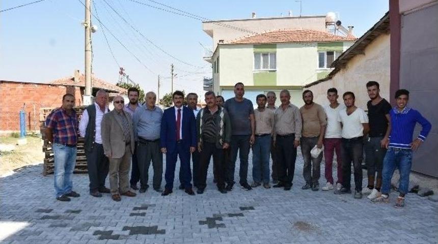 Başkan &Ccedil;elik Karaoğlanlı&rsquo;daki &Ccedil;alışmaları İnceledi