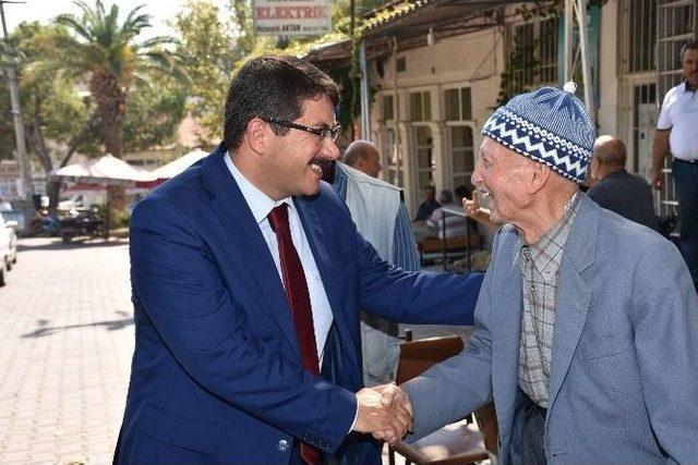 Başkan &Ccedil;elik Karaoğlanlı&rsquo;daki &Ccedil;alışmaları İnceledi 1