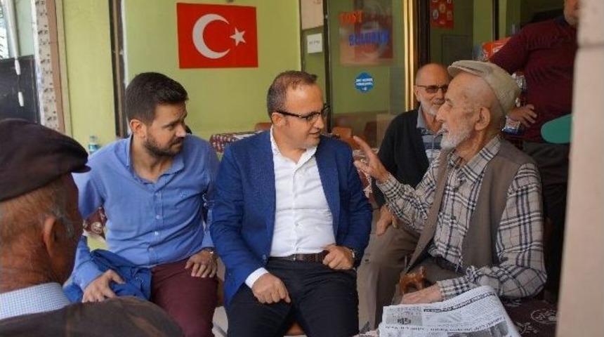 Turan Lapseki&rsquo;de Vatandaşlarla Buluştu
