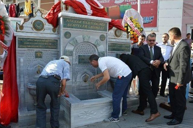 Niksar’da “ülkü Ocağı Şehitler Çeşmesi” Açıldı