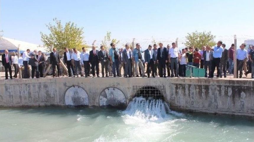 Samsat Sulama Pompaj İstasyonunun Resmi A&ccedil;ılışı Yapıldı