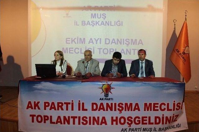 Muş’ta Ak Parti Danışma Meclisi Toplantısı