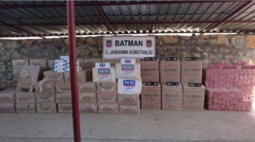 Batman&rsquo;da 75 Bin 940 Paket Ka&ccedil;ak Sigara Ele Ge&ccedil;irildi