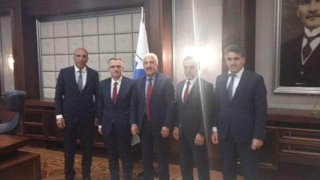 Maliye Bakanı Ağbal, Ergaz Heyetini Makamında Ağırladı 1