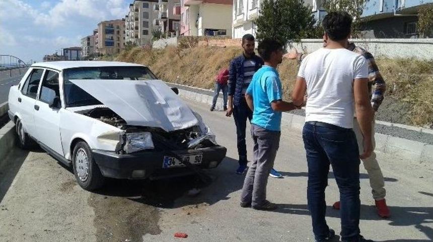 Kep&ccedil;eyle &Ccedil;arpışan Otomobil Hurdaya D&ouml;nd&uuml;