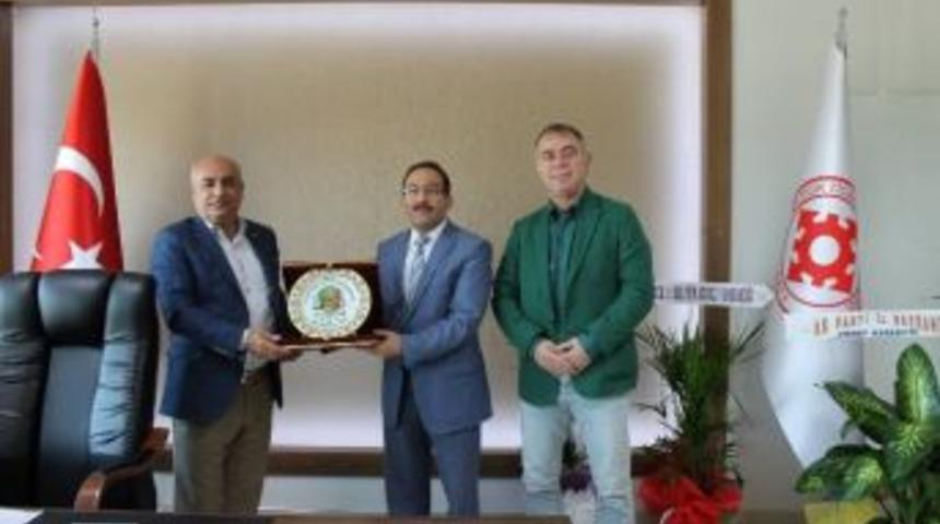 İl Gıda Tarım Ve Hayvancılık M&uuml;d&uuml;r&uuml; Yıldız&rsquo;dan, Tso Başkanı Ateş&rsquo;e Hayırlı Olsun Ziyareti