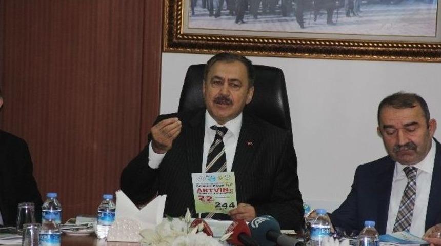 Bakan Eroğlu Artvin&rsquo;de Cerattepe&rsquo;yi Konuştu