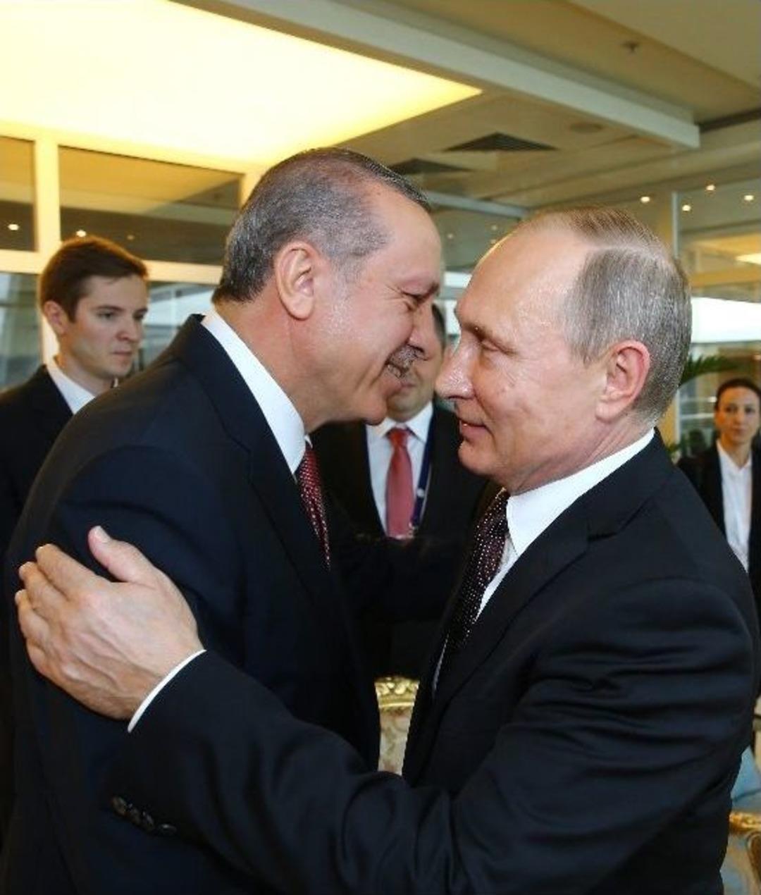 Cumhurbaşkanı Erdoğan Ve Rusya Devlet Başkanı Putin, Salona Birlikte Geldi