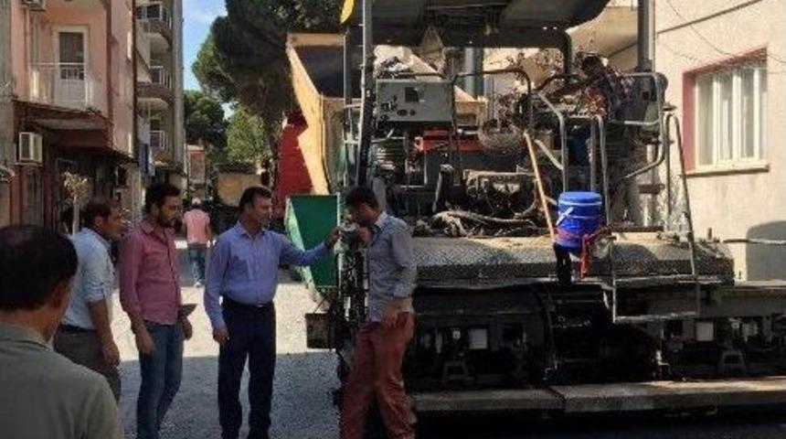 Germencik Sokakları Sıcak Asfalt İle Yenileniyor