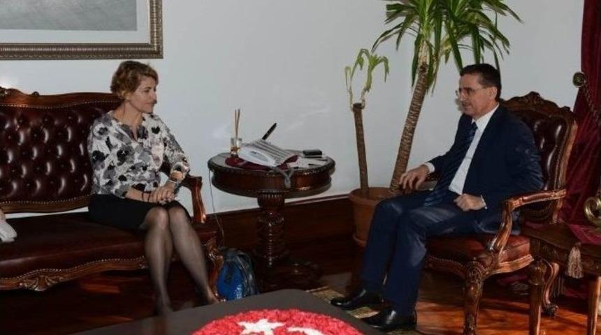 İsrail B&uuml;y&uuml;kel&ccedil;iliği Maslahatg&uuml;zarı Oron&rsquo;dan Ankara Valisi Topaca&rsquo;ya Ziyaret