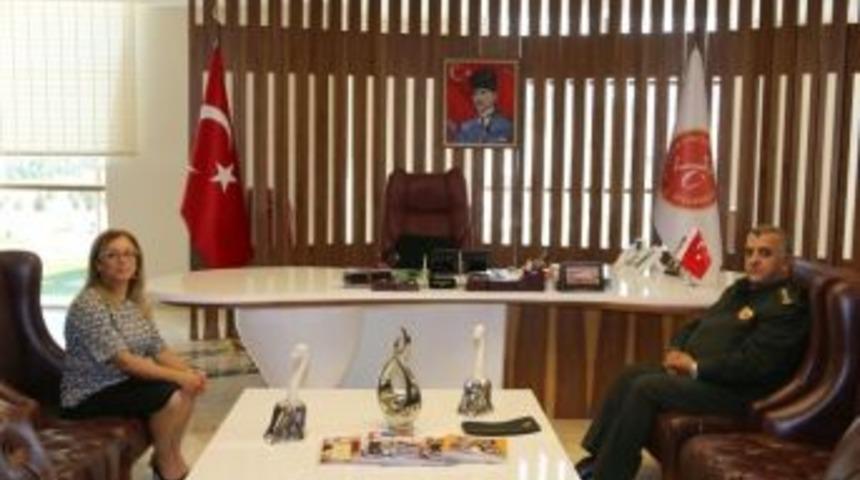 İl Garnizon Ve Jandarma Komutanı Ak&ccedil;a&rsquo;dan Rekt&ouml;r Kılı&ccedil;&rsquo;a Ziyaret