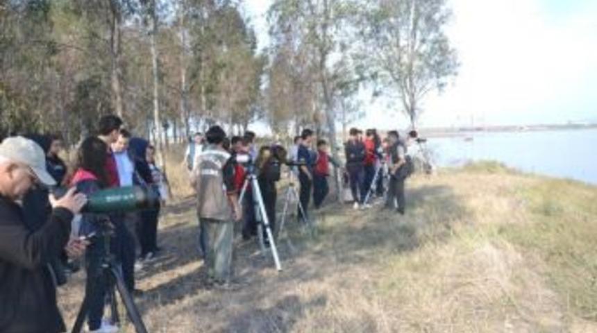 Altınova&rsquo;da &Ouml;ğrenciler Flamingolarla Buluştu