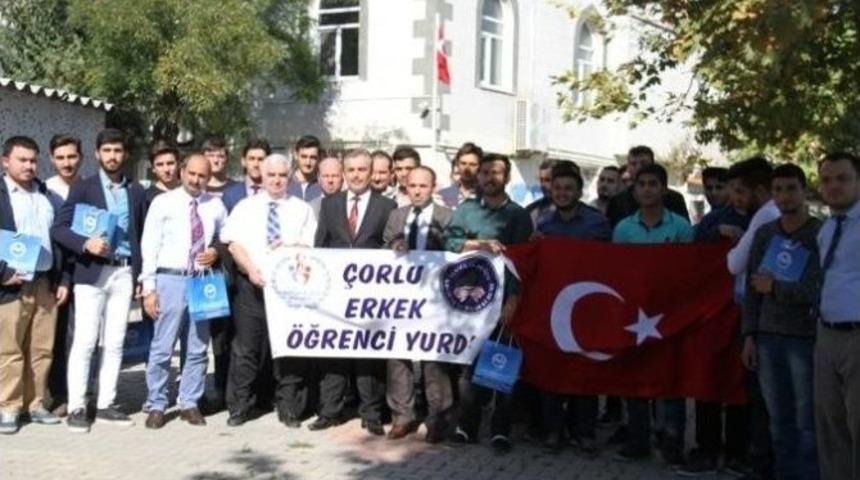 Yurtta Kalan &Ouml;ğrencilerden &Ccedil;orlu M&uuml;ft&uuml;l&uuml;ğ&uuml;&rsquo;ne Ziyaret