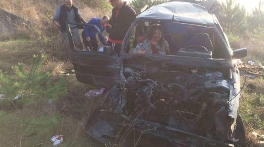 Bolu&rsquo;da Trafik Kazası: 4 Yaralı