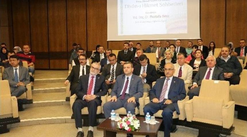 Divan-ı Hikmet Sohbetleri&rsquo;ne Yrd. Do&ccedil;. Dr. Mustafa Tat&ccedil;ı Konuk Oldu
