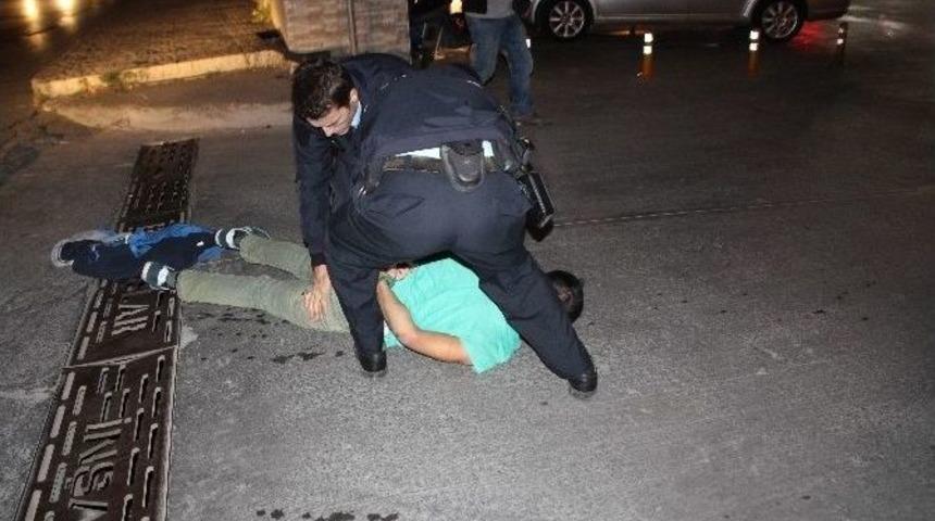 Alkoll&uuml; Şahıs Polislerle Adeta K&ouml;şe Kapmaca Oynadı