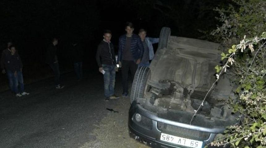 Karı Koca Takla Atan Ara&ccedil;tan Sağ &Ccedil;ıktı