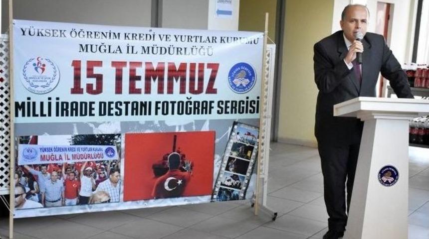 Muğla Yurtkur&rsquo;da 15 Temmuz Sergisi