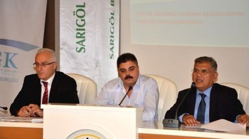 Sarıg&ouml;l Esnafı Yapılandırma Konusunda Bilgilendirildi