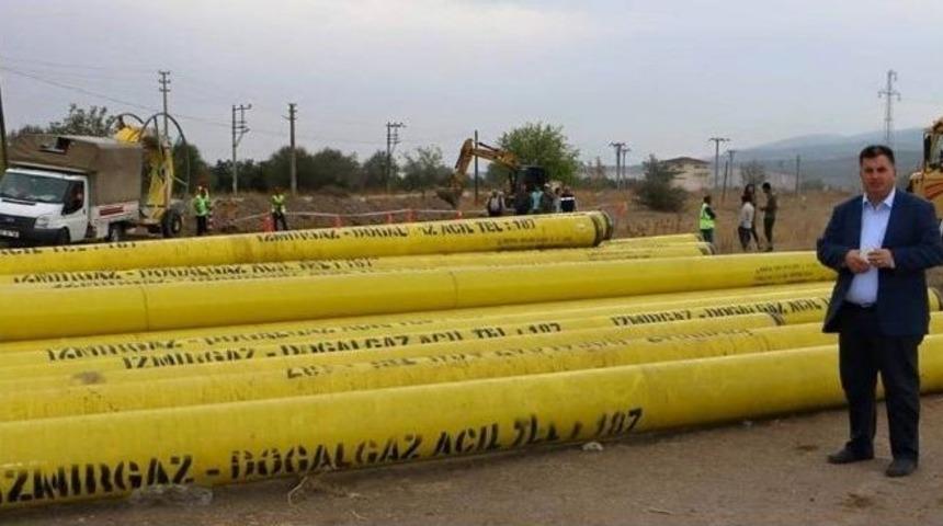 Kınık&rsquo;ta Doğal Gaz &Ccedil;alışmaları Başladı