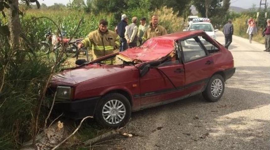 Seyir Halindeki Aracın &Uuml;zerine Ağa&ccedil; D&uuml;şt&uuml;: 1 &Ouml;l&uuml;, 1 Yaralı