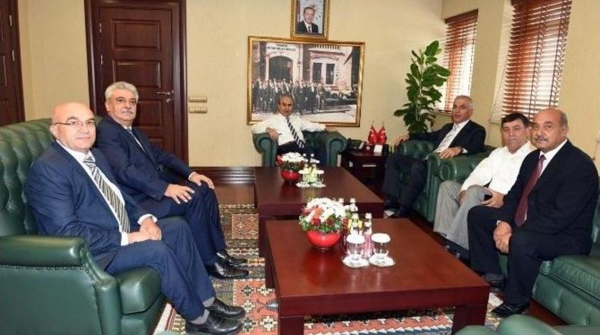 Halk Otob&uuml;sleri Esnafından Vali Demirtaş&rsquo;a Ziyaret