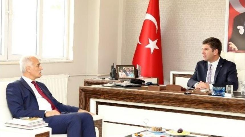 M&uuml;siad Genel Başkanı Olpak, Başkan Ercengiz&rsquo;i Ziyaret Etti