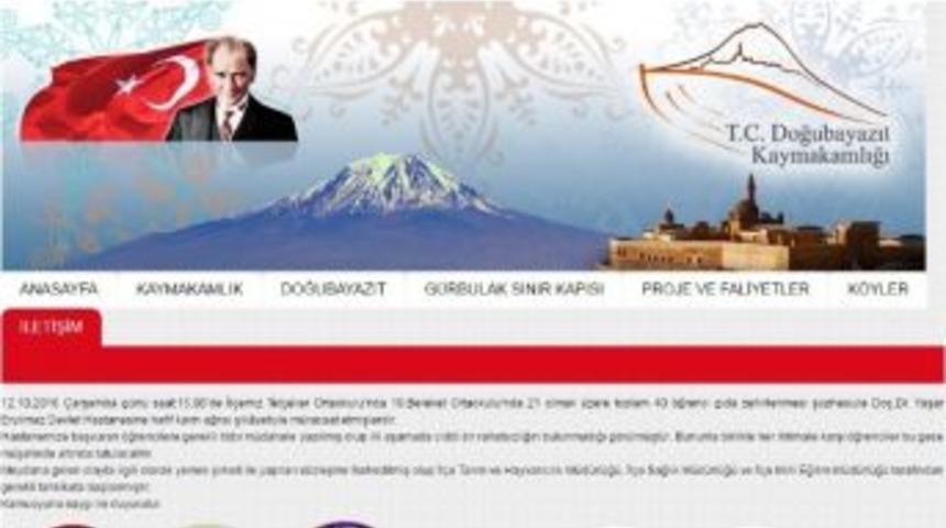 Doğubayazıt Kaymakamlığı&rsquo;ndan Gıda Zehirlenmesi İlgili A&ccedil;ıklama