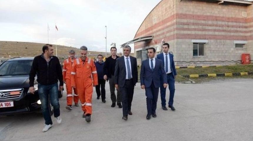Vali &Ouml;zefe, Doğalgaz Boru Hattını İnceledi