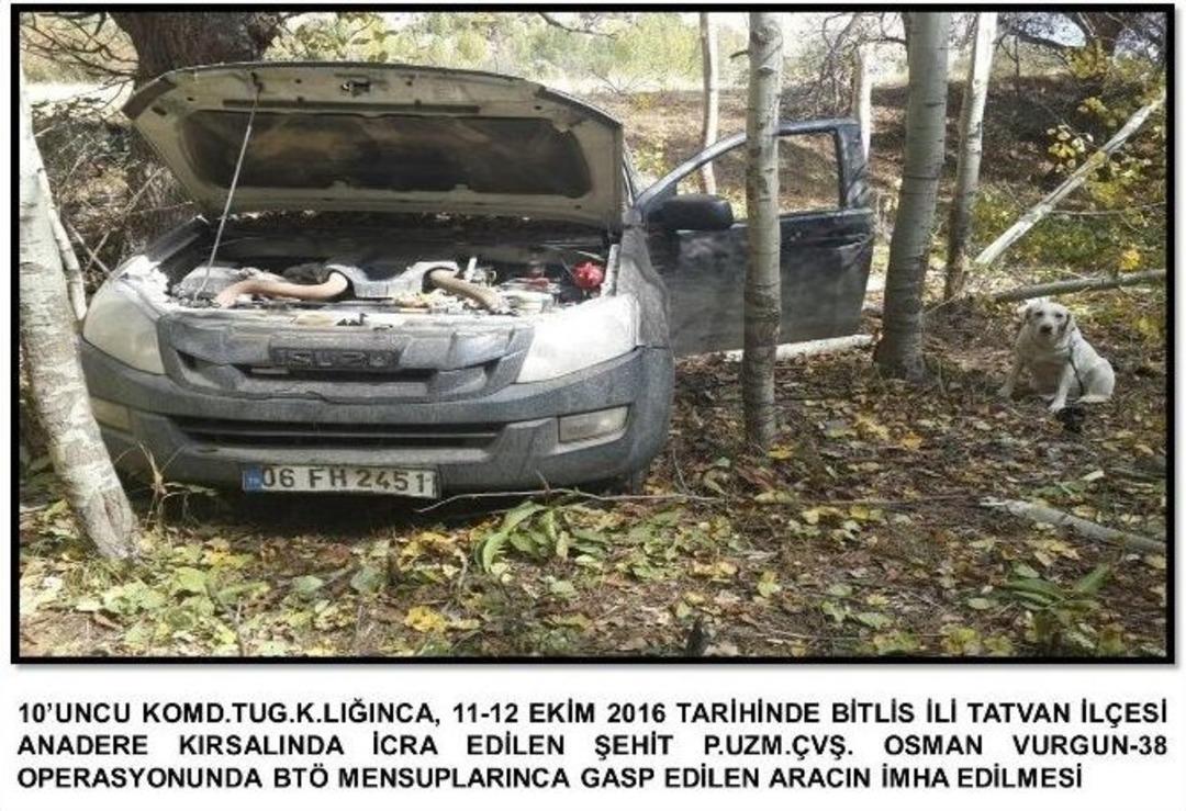 Bitlis&rsquo;te Bomba Y&uuml;kl&uuml; Ara&ccedil; İmha Edildi