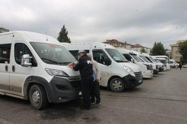 Yalova’da Servis Araçları Denetimden Geçti