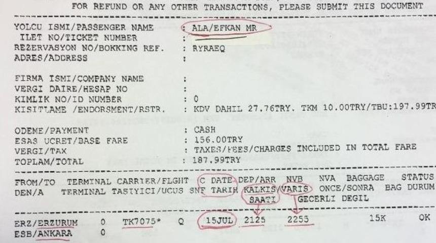 Efkan Ala&rsquo;nın Ankara Bileti İddiaları &Ccedil;&uuml;r&uuml;tt&uuml;