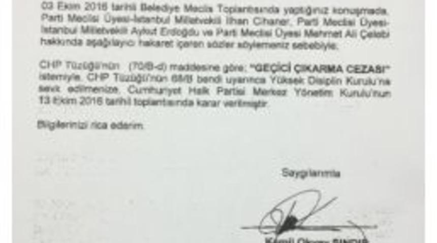 (&ouml;zel Haber) Beşiktaş Belediye Başkanı&rsquo;nın "ge&ccedil;ici &Ccedil;ıkarma Cezası" İstemiyle Disiplin Kuruluna Sevk Edilmesine İlgin&ccedil; Neden