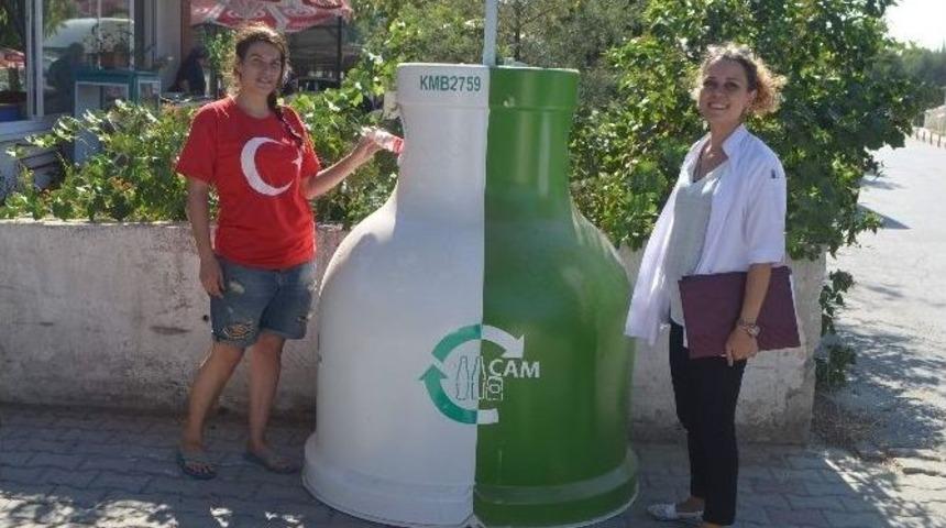 Germencik&rsquo;te Cam Şişeler Geri D&ouml;n&uuml;ş&uuml;me Gidecek