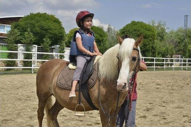 Binlerce Çocuk Ata Binmenin Keyfini Yaşadı