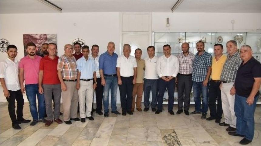 Başkan Y&uuml;cel&rsquo;e Alaiye Esnafından Ziyaret