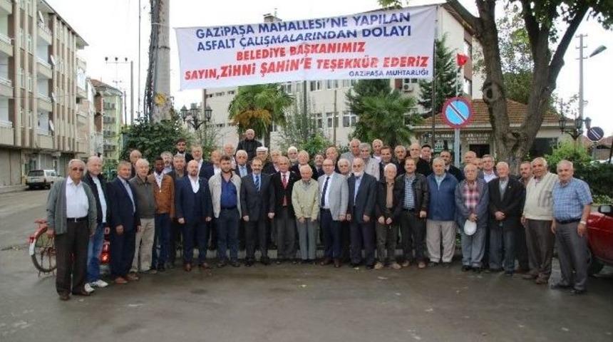 Gazipaşalılar Başkan Şahin&rsquo;e Teşekk&uuml;r Etti