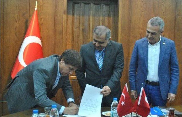 &Ccedil;ine Diyaliz Merkezi İ&ccedil;in &Ouml;n Protokol Antlaşması İmzalandı 2