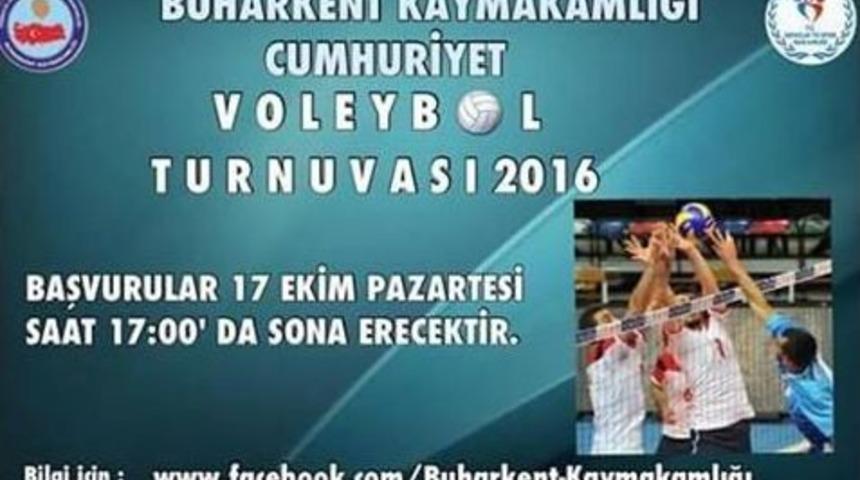 Buharkent Kaymakamlığı&rsquo;ndan &rsquo;cumhuriyet&rsquo; Voleybol Turnuvası