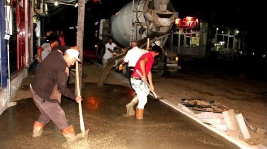 Sarıg&ouml;l&rsquo;&uuml;n Caddelerinde Gece De &Ccedil;alışma Yapılıyor