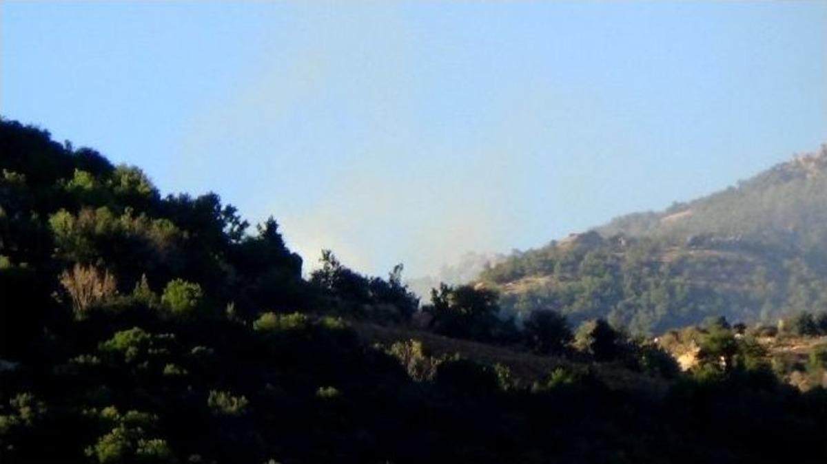 Pkk&rsquo;lı Ter&ouml;ristler Ormanı Yakarak Ka&ccedil;ıyor