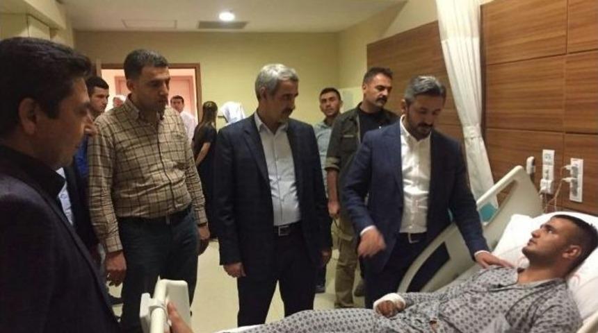Tbmm Başkanvekili Aydın&rsquo;dan Yaralı Askere Ziyaret