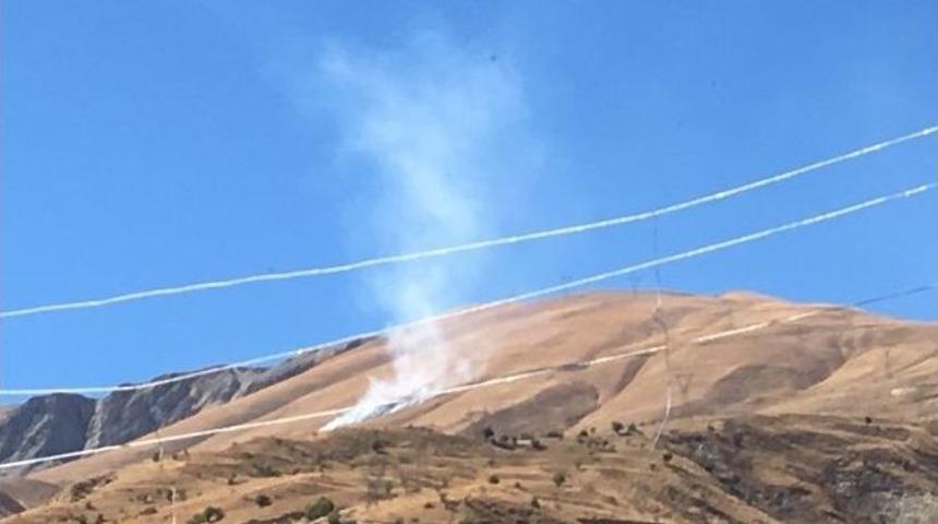 Ber&ccedil;elan Yaylasında Anız Yangını