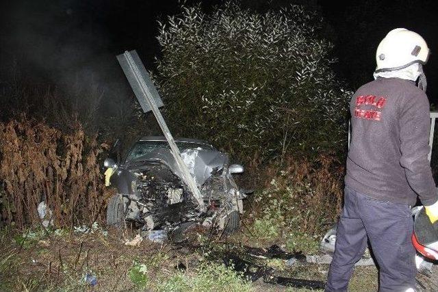 Bolu’da 20 Yaşındaki Sürücü Ölümden Döndü