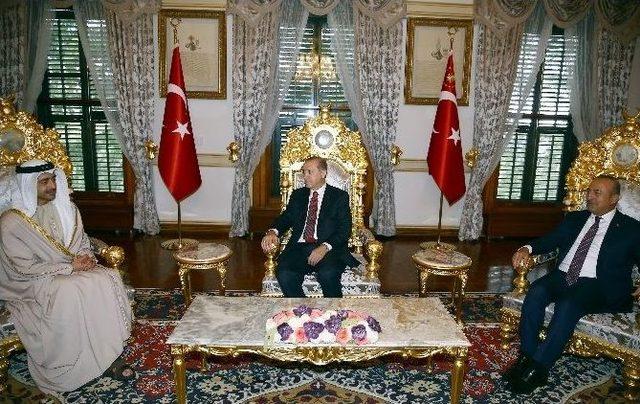 Cumhurbaşkanı Erdoğan, Birleşik Arap Emirlikleri Dışişleri Bakanı’nı Kabul Etti