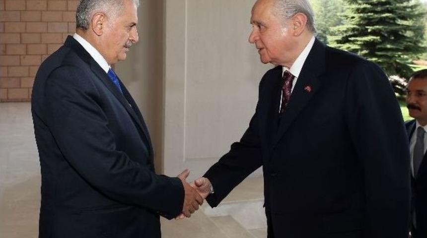 Başbakan Yıldırım Ve Bah&ccedil;eli G&ouml;r&uuml;şmesi Sona Erdi