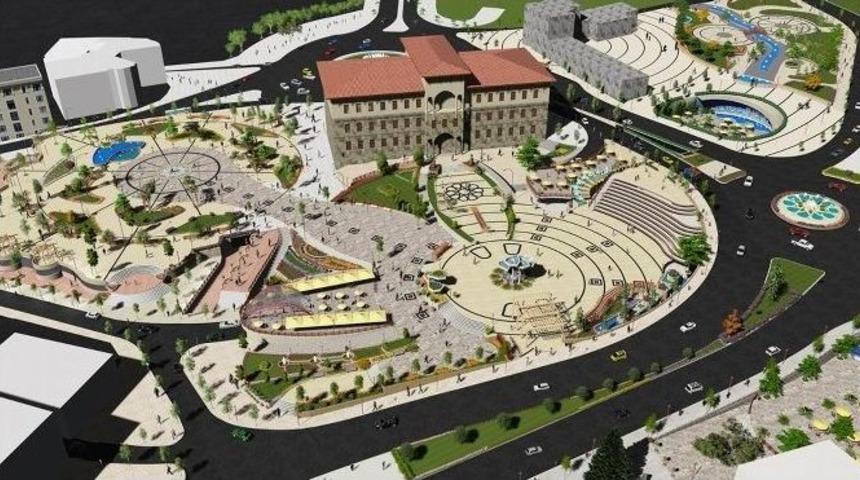 15 Temmuz Şehitler Meydanı&rsquo;nda &Ccedil;alışmalar Başladı