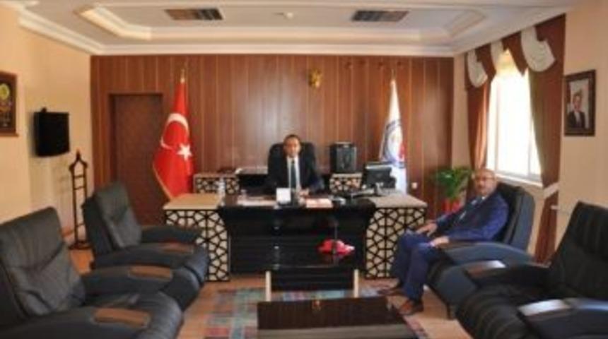 Başkan Samur&rsquo;dan Kaymakam Y&uuml;ksel&rsquo;e Hayırlı Olsun Ziyareti